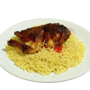 King Fish served with aromatically spiced Rice or Spaghetti Pasta (CA$22.55)