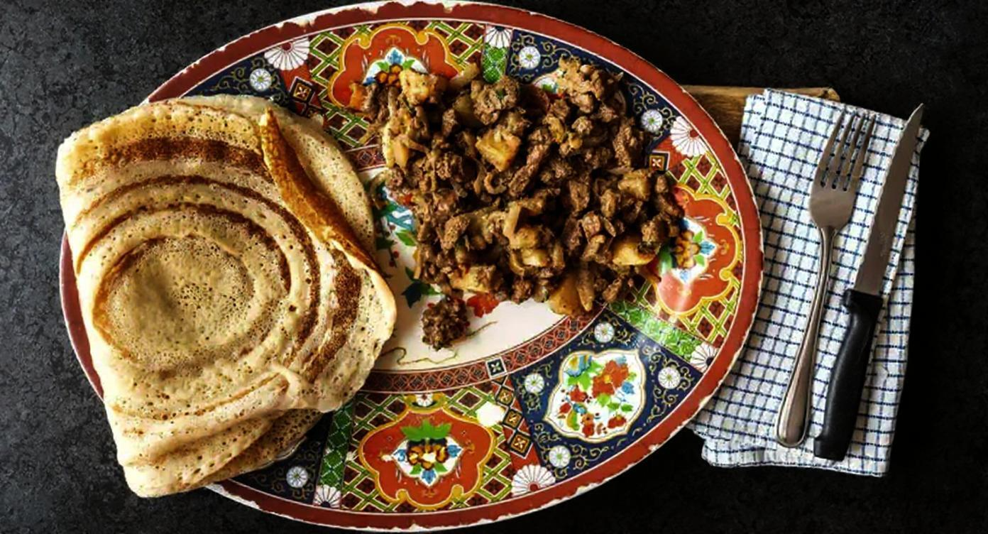 chapati bread at sahaba restaurant